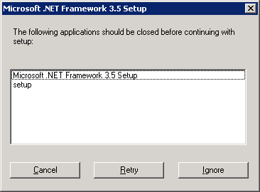 .NET Framework 3.5 Setup